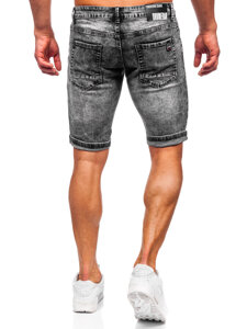 Bolf Herren Kurze Hose Jeansshorts Schwarz  TF188