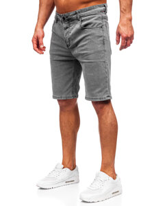 Bolf Herren Kurze Hose Jeansshorts Schwarzgrau  MP0274