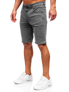 Bolf Herren Kurze Hose Jeansshorts Schwarzgrau  MP0274GS