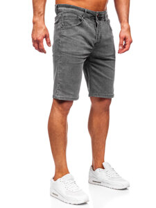 Bolf Herren Kurze Hose Jeansshorts Schwarzgrau  MP0274GS