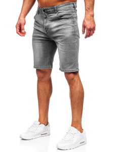 Bolf Herren Kurze Hose Jeansshorts Schwarzgrau  MP0277GC