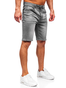 Bolf Herren Kurze Hose Jeansshorts Schwarzgrau  MP0277GC