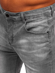 Bolf Herren Kurze Hose Jeansshorts Schwarzgrau  MP0277GS