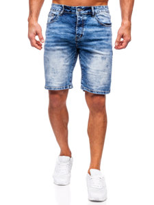 Bolf Herren Kurze Hose Jeasnsshorts Dunkelblau  RJ933