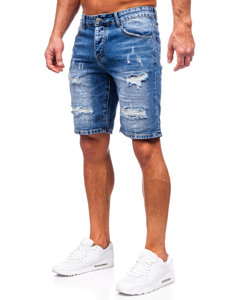 Bolf Herren Kurze Hose Jeasnsshorts Dunkelblau  RJ952