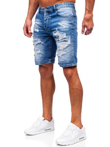 Bolf Herren Kurze Hose Jeasnsshorts Dunkelblau  RJ953