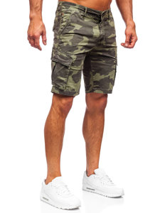 Bolf Herren Kurze Hose Shorts Cargo Hose Camo Grün  YF2226