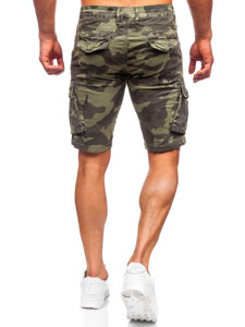 Bolf Herren Kurze Hose Shorts Cargo Hose Camo Grün  YF2226