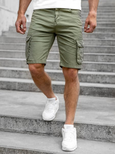 Bolf Herren Kurze Hose Shorts Cargo Hose Grün  YF2219