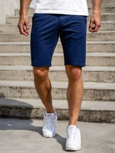 Bolf Herren Kurze Hose Shorts Dunkelblau  1142