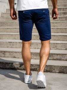 Bolf Herren Kurze Hose Shorts Dunkelblau  1142