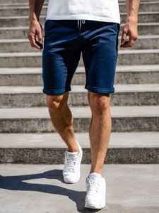 Bolf Herren Kurze Hose Shorts Dunkelblau  KG3723