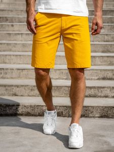 Bolf Herren Kurze Hose Shorts Gelb  1140