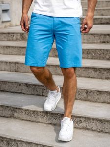 Bolf Herren Kurze Hose Shorts Hellblau