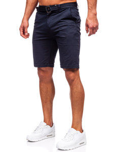 Bolf Herren Kurze Hose Shorts mit Gütel Dunkelblau  XX160085