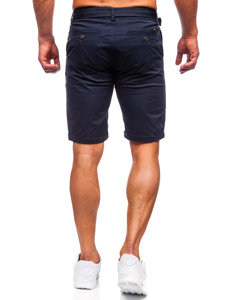 Bolf Herren Kurze Hose Shorts mit Gütel Dunkelblau  XX160085