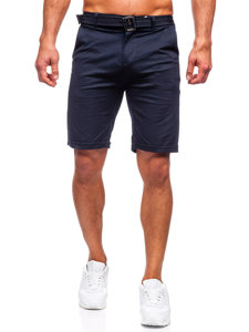 Bolf Herren Kurze Hose Shorts mit Gütel Dunkelblau  XX160085