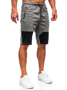 Bolf Herren Kurze Hose Sporthose Shorts Dunkelgrau  Q3859