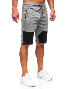 Bolf Herren Kurze Hose Sporthose Shorts Grau  Q3859