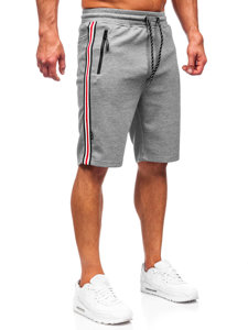 Bolf Herren Kurze Hose Sporthose Shorts Grau-Schwarz  Q3884