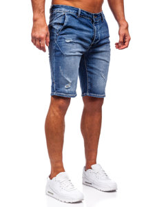 Bolf Herren Kurze Jeanshose Blau  MP0042B