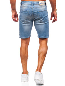 Bolf Herren Kurze Jeanshose Jeansshorts Blau  0464