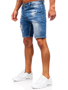 Bolf Herren Kurze Jeanshose Jeansshorts Dunkelblau  0584