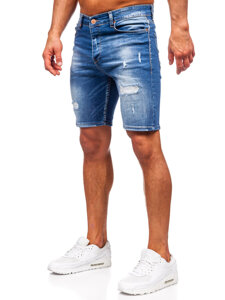 Bolf Herren Kurze Jeanshose Jeansshorts Dunkelblau  0592