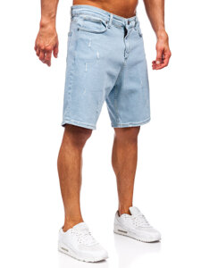 Bolf Herren Kurze Jeanshose Shorts Blau 0631