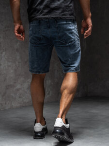 Bolf Herren Kurze Jeanshose Shorts Dunkalblau MP0274BCA1