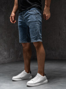 Bolf Herren Kurze Jeanshose Shorts Dunkalblau MP0274BSA1