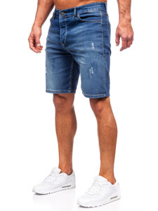 Bolf Herren Kurze Jeanshose Shorts Dunkelblau 5819