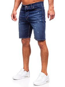 Bolf Herren Kurze Jeanshose Shorts Dunkelblau  5820