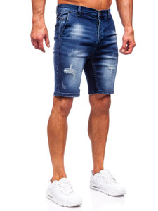 Bolf Herren Kurze Jeanshose Shorts Dunkelblau  MP0036BS