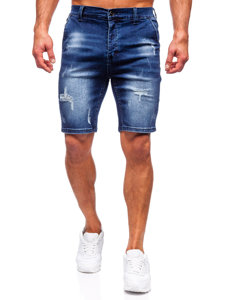 Bolf Herren Kurze Jeanshose Shorts Dunkelblau  MP0036BS