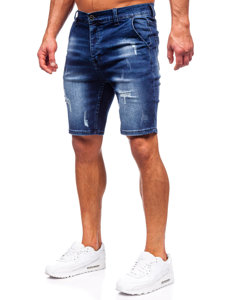 Bolf Herren Kurze Jeanshose Shorts Dunkelblau  MP0036BS