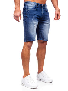 Bolf Herren Kurze Jeanshose Shorts Dunkelblau  MP0044B