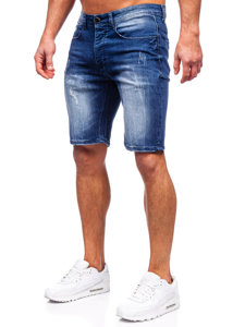 Bolf Herren Kurze Jeanshose Shorts Dunkelblau  MP0044B