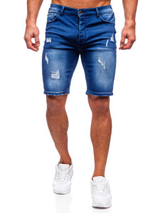 Bolf Herren Kurze Jeanshose Shorts Dunkelblau  MP0061BS