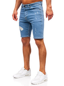 Bolf Herren Kurze Jeanshose Shorts Dunkelblau męskie  0429