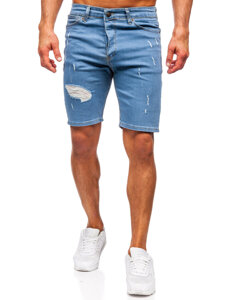 Bolf Herren Kurze Jeanshose Shorts Dunkelblau męskie  0429