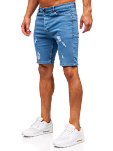 Bolf Herren Kurze Jeanshose Shorts Dunkelblau męskie 0735