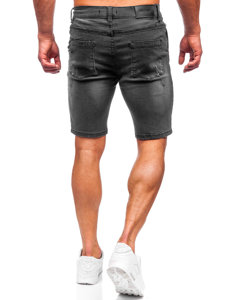 Bolf Herren Kurze Jeanshose Shorts Grau  MP0036G