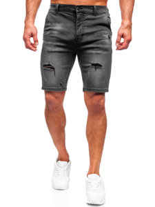 Bolf Herren Kurze Jeanshose Shorts Grau  MP0036G