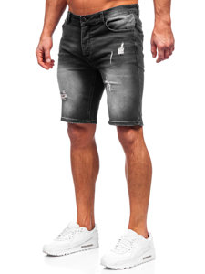 Bolf Herren Kurze Jeanshose Shorts Schwarz  MP0061N