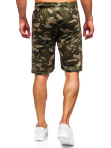 Bolf Herren Kurze Sporthose Camo Grün  JX865