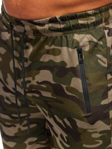 Bolf Herren Kurze Sporthose Camo Grün  JX865