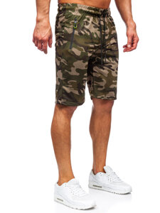 Bolf Herren Kurze Sporthose Camo Grün  JX873