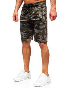 Bolf Herren Kurze Sporthose Camo Khaki  JX873