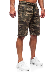 Bolf Herren Kurze Sporthose Camo Shorts Khaki  JX700